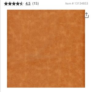 Upholstery San Fran Caramel Faux Leather Vinyl